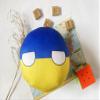 8-Inch Countryball Plushie Ukraine Collectible Soft Stuffed Ball Gift for Fans & Plush Collectors (13.Ukraine) view 3
