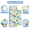 Toddler Nap Mat/Removable Pillow -Engineering Vehicle- Carry Handle with Straps Closure,Extra Large 50 in*20 in Boys Sleeping Mat Nap Mat for Preschool Kindergarten, Sleeping Bag view 2