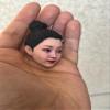 1/12 Scale Female Head Sculpt, Painted Pale Wheat Skin Head Carved Accessories for 6inch Action Figure Body, 1/12 Scale Makeup Female Head Sculpt Accessory - Finished Bald Head Only (Design A) view 2