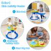 GLACER 3 in 1 Kids Play Center, Activity Walker w/ 3-Position Adjustable Seat, Music Tabletop, Wide Base & 2 Smooth Wheels, Toddle Station for 6-36 Months Old (Blue) view 2