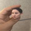 1/12 Scale Female Head Sculpt, Painted Pale Wheat Skin Head Carved Accessories for 6inch Action Figure Body, 1/12 Scale Makeup Female Head Sculpt Accessory - Finished Bald Head Only (Design C) view 4