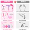 Jovizo Toddler Golf Set for Girls Boys 2 3 4 Years Old, Upgraded Kids Golf Cart with 3 Clubs & 8 Balls, Outdoor Indoor Sports Toys Birthday Gift, Pink view 3