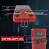 GRABOTE New R36S Retro Handheld Video Game Console 128GB Linux System 3.5'' IPS Screen 15,000 Games Portable (Red) view 3