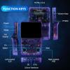 GRABOTE New R36S Retro Handheld Game Console with 128G 3.5 Inch IPS Screen Built-in 15000 Games Open Source Linux System 640x480 Resolution Portable Pocket Video Player (Purple) view 4