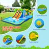 Bounce House, Inflatable Bounce Castle with Blower for Kids, Blow Up Jumping Bouncer with Slide, Climbing Wall, Obstacles, Trampoline, Ball Pit Pool for Indoor Outdoor view 2