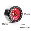4pcs Metal 2.2" Beadlock Rim Hub Compatible with 1/10 RC Crawler Car(Silver) view 3
