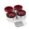 4pcs Metal 2.2" Beadlock Rim Hub Compatible with 1/10 RC Crawler Car(Silver) view 4