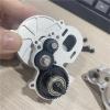 CNC Metal Transmission Cutoff Gearbox with Gear for Axial SCX10 AX10 for Wraith 1/10 RC Crawler Car Truck New Upgrade Parts(Red) view 3