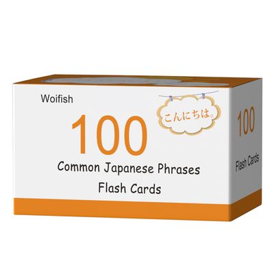 100 Essential Japanese Phrases Flash Cards for Adults - Learn Japanese Phrases for Beginners with Durable & Portable Flashcards- Japanese Flashcards Simple Phrases
