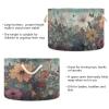 Kigai Wildflowers Blanket Basket with Cotton Rope Handles Baby Laundry Bakset Collapsible Fabric Storage Bin for Living Room Bedroom Nursery Home Organizing, 20x14 inch view 3