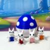 4pcs 3D Printed Mini Bunny Rabbit with Egg, Articulated Mini Rabbit Fidget Toy, Tiny Animal Toy, Easter Bunny, Executive Desk Toy, Home Decor MR005-BME view 1
