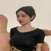 1/6 Scale Female Head Sculpt, Painted Pale Wheat Skin Famle Head Accessory for 12inch Action Figure Body, 1/6 Scale Makeup Female Head Carved - Finished Bald Head Only without Hair (Design B) view 3
