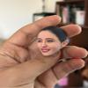 1/12 Scale Female Head Sculpt, Painted Pale Wheat Skin Head Carved Accessories for 6inch Action Figure Body, 1/12 Scale Makeup Female Head Sculpt Accessory - Finished Bald Head Only (Design E) view 3