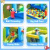 Bounce House for Kids, Indoor Small Bounce House, Inflatable Bounce House for Toddler, Kids Bouncy House with Slide, Bouncy Castle with Blower, Jump House for Gift Party(Blower Included) view 2