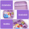 ProCase Hard Carrying Case for Little Tikes Story Dream Machine Starter Set, Kids Large Toy Bag Travel Portable Storage Box for Boy Girl Littles Character Books, Container with Shoulder Strap -Purple view 4