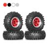 4pcs 51mm 1.0" Metal Beadlock Tire Set Compatible with 1/18 1/24 RC Crawler Car Upgrade Parts Accessories(Black) view 2