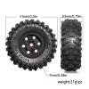 4pcs 51mm 1.0" Metal Beadlock Tire Set Compatible with 1/18 1/24 RC Crawler Car Upgrade Parts Accessories(Black) view 3