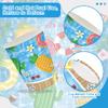 120PCS Summer Pool Party Supplies Swimming Beach Ball Themed Birthday Party Decorations Tropical Hawaii Holiday Tableware Set Plates Napkins Cups Set for 20 Guests view 4