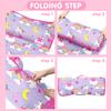 Toddler Nap Mat Extra Large 50 in*20 in Boys Sleeping Mat/Removable Pillow -Purple Unicorn- Carry Handle with Straps Closure,Nap Mat for Preschool Kindergarten, Sleeping Bag view 4
