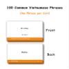100 Essential Vietnamese Phrases Flash Cards for Adults - Learn Vietnamese Phrases for Beginners with Durable & Portable Flashcards- Vietnamese Flashcards Simple Phrases view 2