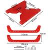 New Aluminum Chassis Skid Plate Metal Transmission Plate for 1/10 RC Crawler for Axial for Capra 1.9 UTB F9 AXI03004 Upgrade Parts(Silver) view 3