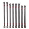 Metal Suspension Tie Rod Wheelbase 313mm Connecting Rod for 1/10 RC Crawler Axial SCX10 RGT 86100 RC Car Upgrade Parts(Titanium (D7mm)) view 1