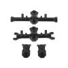 2pcs 1:24 Metal Straight Front Rear Axle Housing Cover Shell for RC 1/24 Axial SCX24 90081 C10 AXI00005 Toys Car Upgrade Parts(Black) view 1
