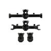 2pcs 1:24 Metal Straight Front Rear Axle Housing Cover Shell for RC 1/24 Axial SCX24 90081 C10 AXI00005 Toys Car Upgrade Parts(Black) view 2