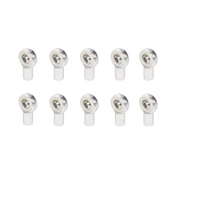 10pcs M2.5 Link Rod Joint Ball Metal End Head Holder for RC Model Car Boat Airplane Trucks Upgrade Parts Accessories RC Tie Link Rods(Silver)
