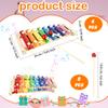 8 Sets Wood Xylophone for Kids Musical Toy Instrument with 16 Pcs Mallets Wooden Percussion Kit for Preschool Toddlers Educational Music Learning view 2