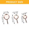 1/12 Scale Dollhouses Kitchen Accessory Metal Pans Set 3Size Miniature Frying Pans for Craft Project Model Kitchen Setti view 2