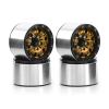 4pcs 1.0" Metal Beadlock Hub Rim Compatible with 1/18 1/24 RC Crawler Car Upgrade Parts(Yellow) view 1