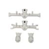 2pcs 1:24 Metal Straight Front Rear Axle Housing Cover Shell for RC 1/24 Axial SCX24 90081 C10 AXI00005 Toys Car Upgrade Parts(Silver) view 1