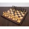 3.8" Candidates Series Minimalist Chess Set- Chess Pieces Only- Mahogany Stained Boxwood view 2
