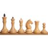 3.8" Candidates Series Minimalist Chess Set- Chess Pieces Only- Mahogany Stained Boxwood view 4
