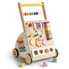 Wooden Baby Walker with Activity Center  Montessori Push Walker Toys for Boys & Girls 18 Months+  Educational Toddler Learning Walker with 10-in-1 Sensory Games view 1