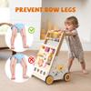 Wooden Baby Walker with Activity Center  Montessori Push Walker Toys for Boys & Girls 18 Months+  Educational Toddler Learning Walker with 10-in-1 Sensory Games view 3