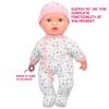 Mother Love Interactive Baby Dolls Toy Doctor Kit ,16 Inches Dolls with Heartbeat Sound Stethoscope, Pretend Role Play Accessories Set - Medical Checkup Playset Gift Pack, for 3+ Year Old Girls view 2