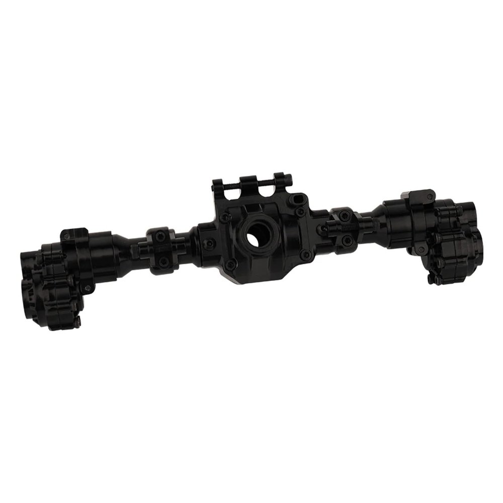 DAIHAOUU for TRX4 Aluminum Portal Front Middle Rear Axle Housing for 1/10 RC for Crawler TRX-4 for G500 Metal Upgrade Parts(Black Middle Axle 1p)