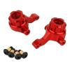 Metal Front & Rear Steering Knuckles Carrier Steering Hub Carriers Upgrade Parts for Tamiya TT-02B TT02B 1/10 RC Drift Car(Front Red) view 1