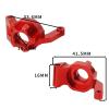Metal Front & Rear Steering Knuckles Carrier Steering Hub Carriers Upgrade Parts for Tamiya TT-02B TT02B 1/10 RC Drift Car(Front Red) view 2