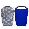 2 Pack Nursing Cover for Babies Versatile Baby Car Seat Cover for Newborn Grey Arrow Blue view 1