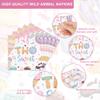 120PCS Two Sweet Birthday Party Supplies Two Sweet Donut Ice Cream Decorations for Baby Girl 2nd Second Birthday Tableware Set Plates Napkins Cups Set for 20 Guests view 3