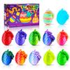Impossmaker 12PCS 3D Dragon Eggs with Dragon Inside, Easter Basket Stuffers Mini Easter Egg Set Articulated Unique Easter Basket Essentials for Adults Kids view 1