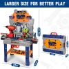 TooyBing Kids Tool Bench Set with Electric Drill and Realistic Tools, Construction Workbench Playset Toy for Toddler 3-5, Easy Set up, Kids Boy Toys, Birthday Gifts for Boys Age 3 4 5 Year Old view 2