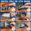 TooyBing Kids Tool Bench Set with Electric Drill and Realistic Tools, Construction Workbench Playset Toy for Toddler 3-5, Easy Set up, Kids Boy Toys, Birthday Gifts for Boys Age 3 4 5 Year Old view 3