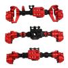 DAIHAOUU for TRX4 Aluminum Portal Front Middle Rear Axle Housing for 1/10 RC for Crawler TRX-4 for G500 Metal Upgrade Parts(Black Rear Axle 1p) view 2