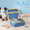 ProCase Hard Carrying Case for Little Tikes Story Dream Machine Starter Set, Kids Large Toy Bag Travel Portable Storage Box for Boy Girl Littles Character Books, Container with Shoulder Strap -Blue view 3