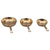 1/12 Scale Dollhouses Kitchen Accessory Metal Pans Set 3Size Miniature Frying Pans for Craft Project Model Kitchen Setti view 1