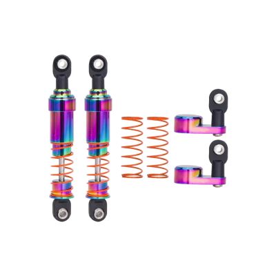 RC Upgrade Accessories for SCX10 for TRX4 for Capra 1/10 Aluminum Big Bore Oil Filled Shock Absorber with Offset Shock Cap RC Upgrade Parts Accessories(75mm 2pcs)